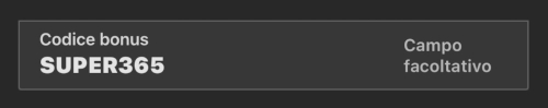 Codice Bonus Bet365